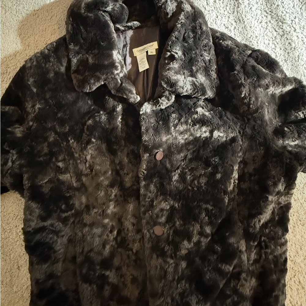 Coldwater Creek Dark Brown Teddy Jacket